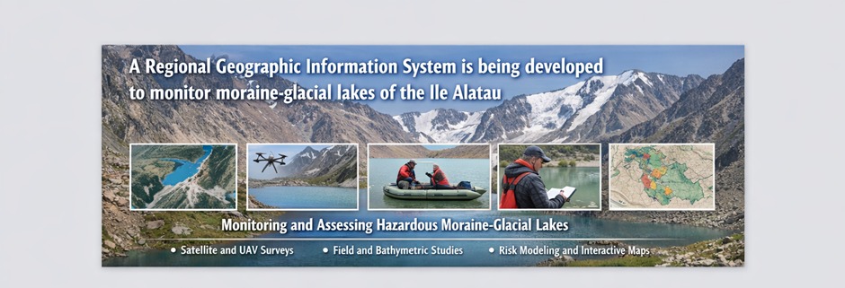 Іле Алатаудың мореналы-ледниктік көлдерін бақылауға арналған өңірлік геоақпараттық жүйе әзірленуде